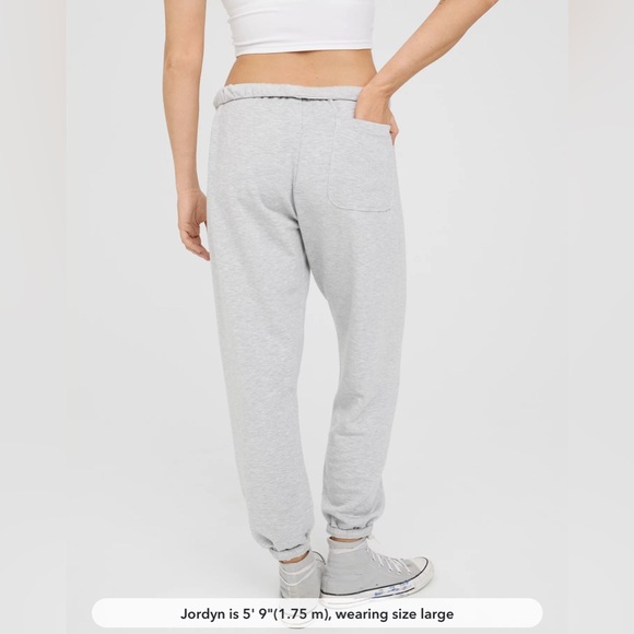 NEW Aerie OFFLINE OTT soft, COMFY! stretchy sweatpants size large, grey heather - Picture 2 of 10